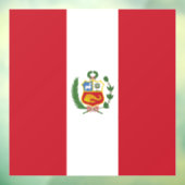 Peruaanse vlag raamsticker (Vel 3)