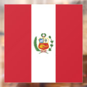 Peruaanse vlag raamsticker (Vel 2)