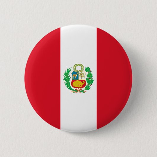 Peruaanse vlag ronde button 5,7 cm (Voorkant)