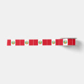 Peruaanse vlag satijnen lint (Voorkant)