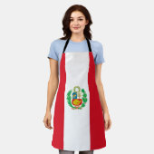 Peruaanse vlag schort (Gedragen)