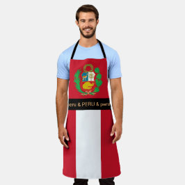 Peruaanse vlag Schort, Peruaanse koks keuken Schort