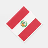 Peruaanse vlag servet (Hoek)