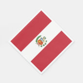 Peruaanse vlag servet (Hoek)