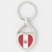 Peruaanse vlag sleutelhanger (Voorkant)