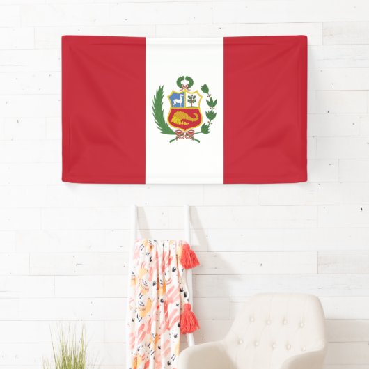 Peruaanse vlag spandoek (Insitu)