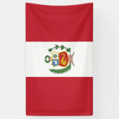 Peruaanse vlag spandoek (Verticaal)