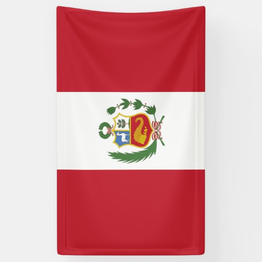 Peruaanse vlag spandoek (Verticaal)