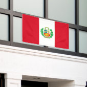 Peruaanse vlag spandoek (Buitenkant Gebouw)
