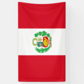 Peruaanse vlag spandoek (Verticaal)
