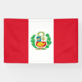 Peruaanse vlag spandoek (Horizontaal)