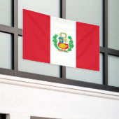 Peruaanse vlag spandoek (Buitenkant Gebouw)