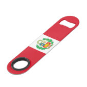 Peruaanse vlag speed flessenopener (Voorkant Gekanteld)