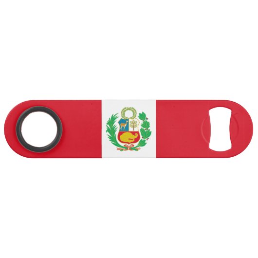 Peruaanse vlag speed flessenopener (Voorkant (Horizontaal))