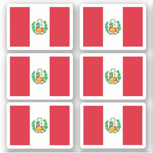 Peruaanse vlag sticker (Voorkant)