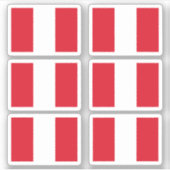 Peruaanse vlag sticker (Voorkant)