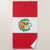 Peruaanse vlag strandlaken (Voorkant)