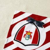 Peruaanse vlag strandlaken (In situ)