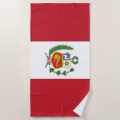 Peruaanse vlag strandlaken (Voorkant)