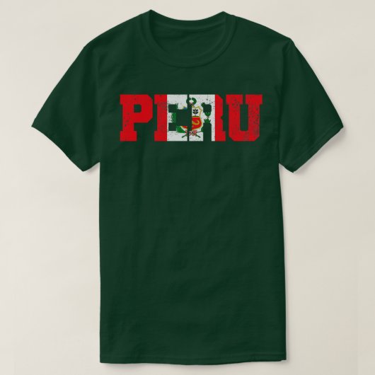 Peruaanse vlag t-shirt (Design voorkant)