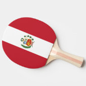 Peruaanse vlag tafeltennisbatje (Zijkant)