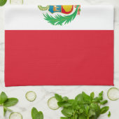Peruaanse vlag theedoek (Gevouwen)