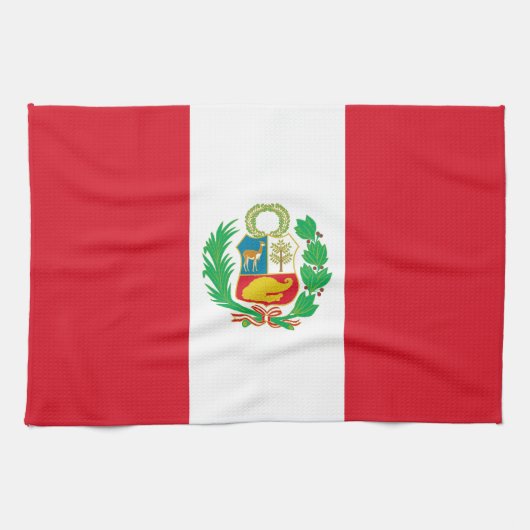 Peruaanse vlag theedoek (Horizontaal)
