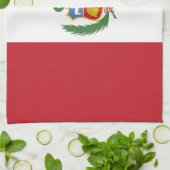 Peruaanse vlag theedoek (Gevouwen)