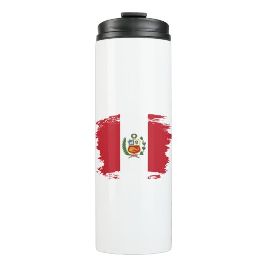 Peruaanse vlag thermosbeker (Voorkant)