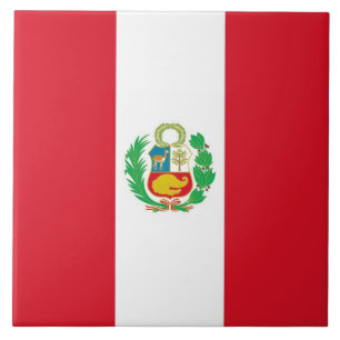 Peruaanse vlag Tile Tegeltje