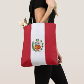 Peruaanse vlag tote bag (Dichtbij)