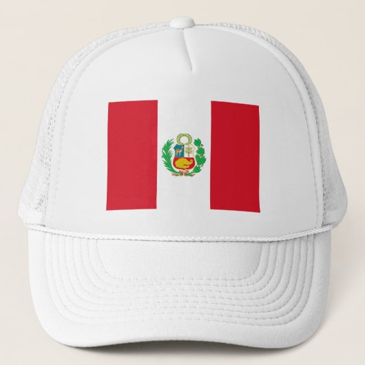 Peruaanse vlag trucker pet (Voorkant)