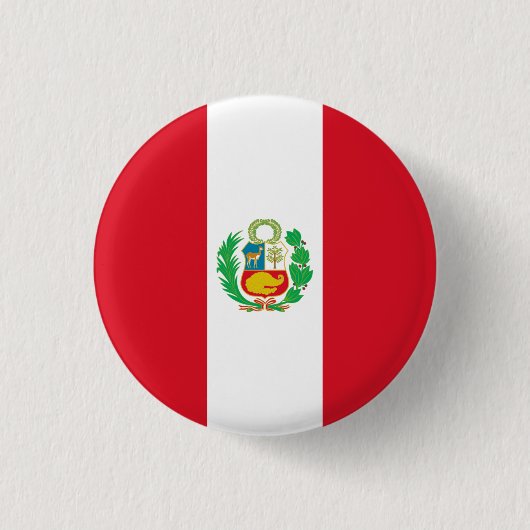 Peruaanse vlag, vlag van Peru Ronde Button 3,2 Cm (Voorkant)