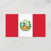 Peruaanse vlag, vlag van Peru Visitekaartje (Voorkant)