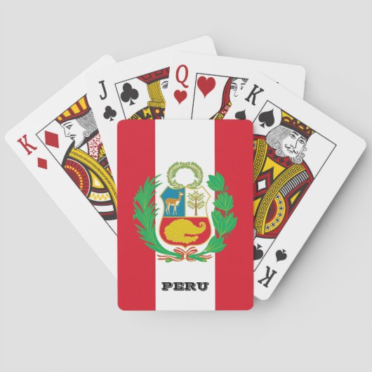 Peruaanse vlagspelen, Peru-speelkaarten Pokerkaarten (Achterkant)