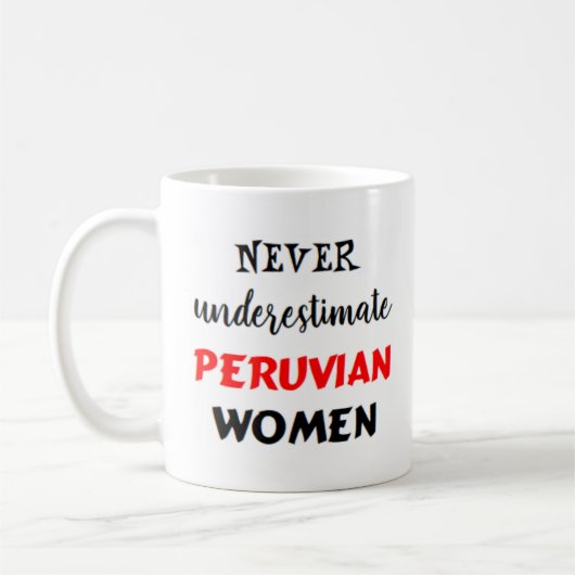 peruaanse vrouwen koffie - mok (Links)