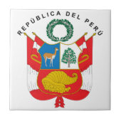 Peruaanse wapenmunt tegeltje (Voorkant)