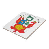 Peruaanse wapenmunt tegeltje (Zijkant)