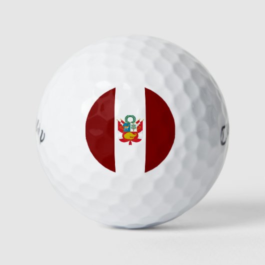 Peruaanse wapenschild golfballen (Voorkant)
