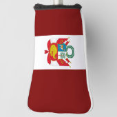Peruaanse wapenschild golfheadcover (Draai 90)