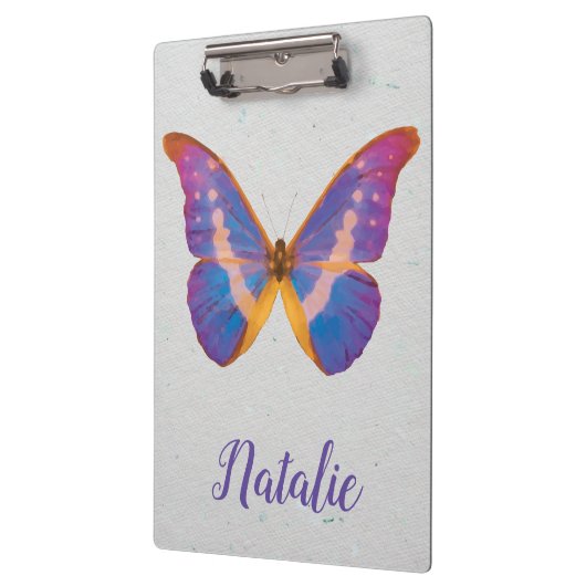 Peruaanse Waterverf Butterfly Pocket Folder Klembord (Links)