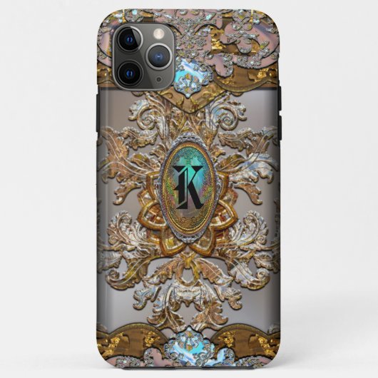 Perucho French Monogram Case-Mate iPhone Case (Achterkant)