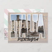 Perugia, Italië Briefkaart (Voorkant / Achterkant)