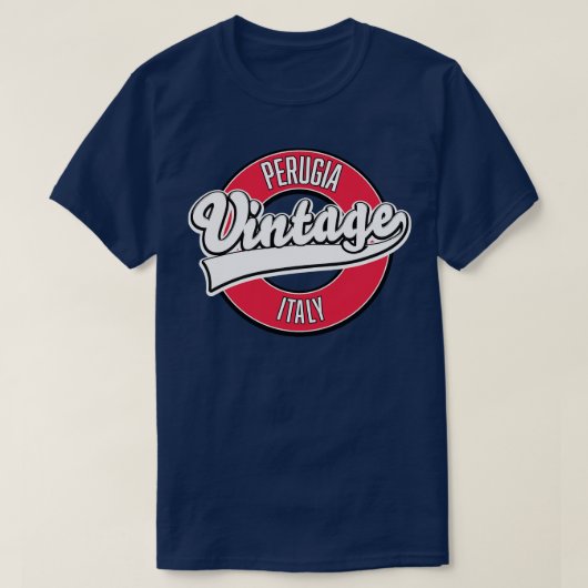 Perugia Italië logo T-shirt (Design voorkant)