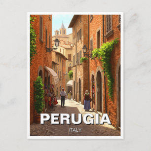 Perugia Italië Reizen Briefkaart