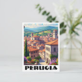 Perugia Italië Reizen Briefkaart (Staand voorkant)