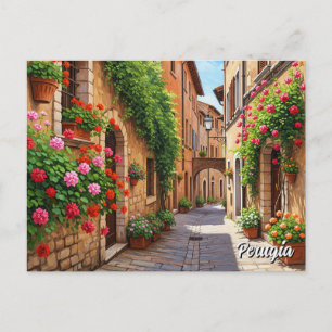 Perugia Italië Reizen Briefkaart