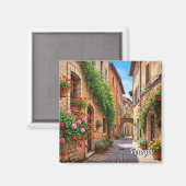 Perugia Italië Reizen Magneet (Voorkant / Achterkant)