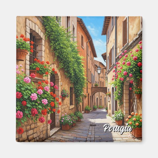 Perugia Italië Reizen Magneet (Voorkant)