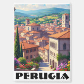 Perugia Italië Reizen Magneet (Voorkant)